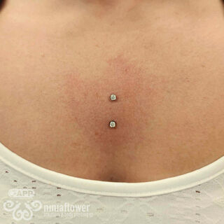 Sternum Surface Piercing.